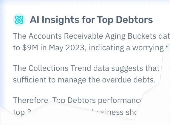 AI insights on Top Debtors